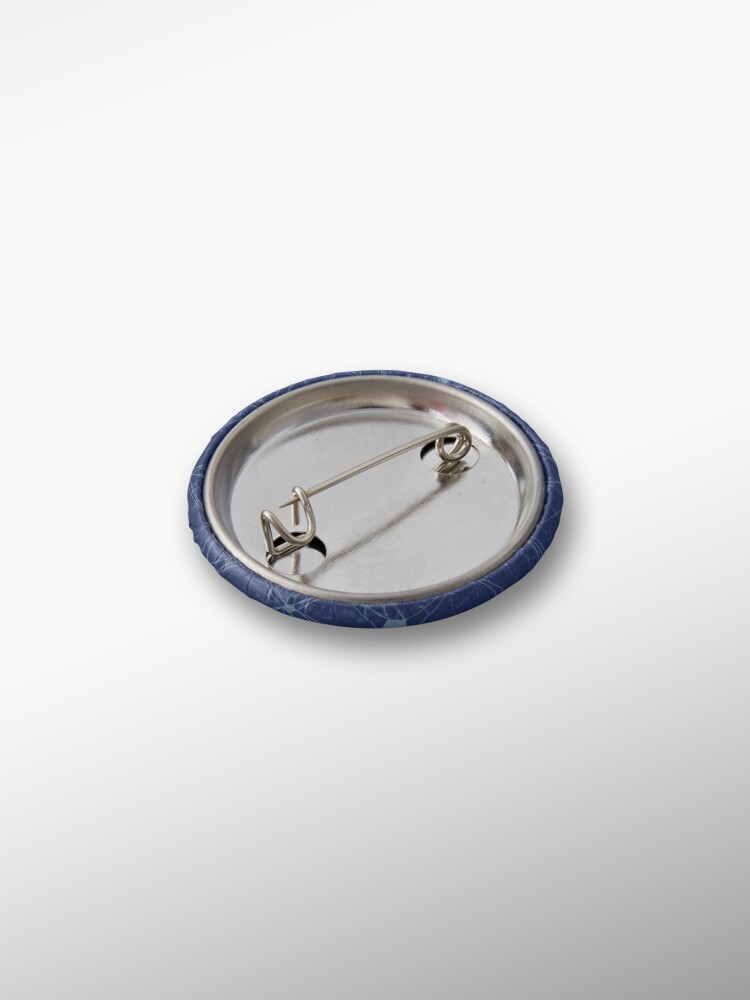 Alternate view of Pentagon grid classic blue Pin