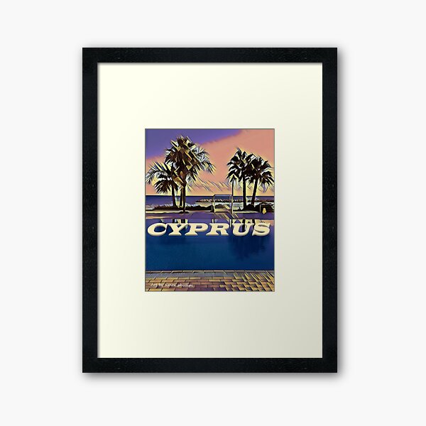 Cyprus Palms Framed Art Print