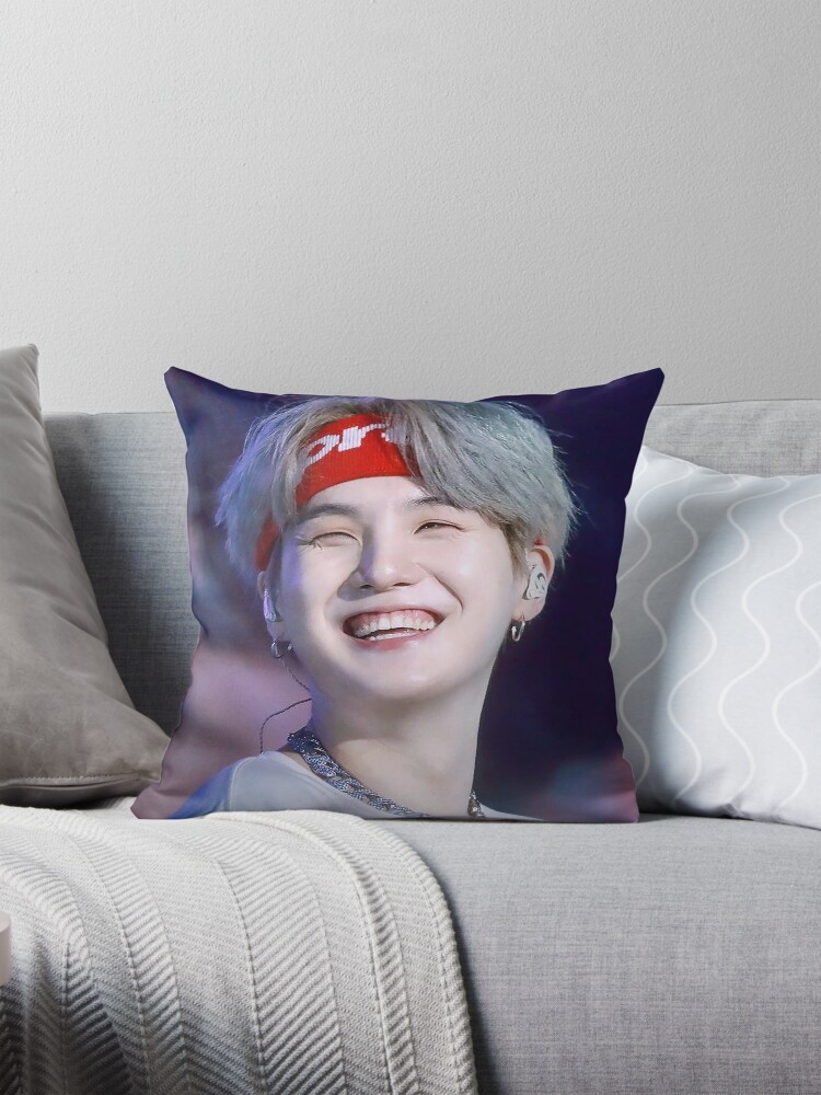 Min Yoongi from BTS Pillow by JungKook BTS Redbubble