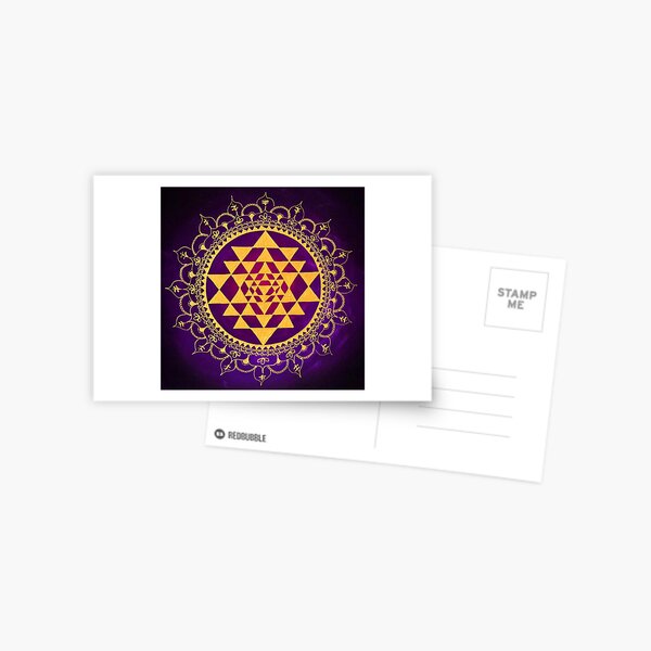 Sri Yantra - Solid BW | Postcard