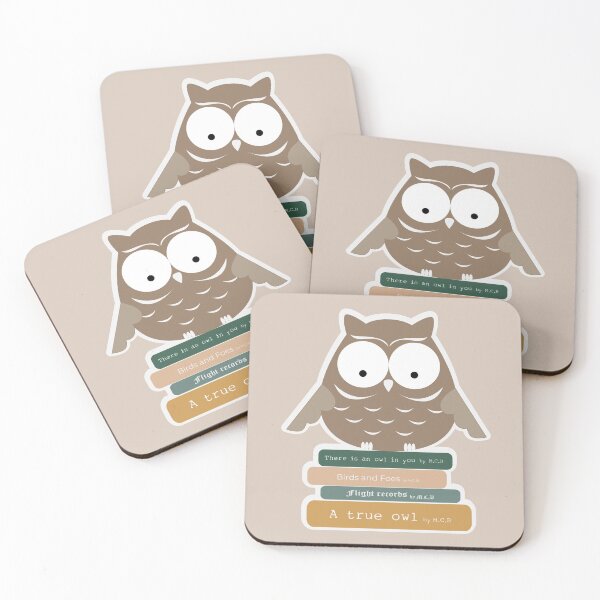 Item preview, Book Lover Grey Owl designed and sold by mcb-jp.