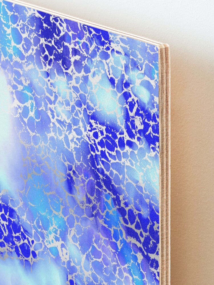 Alternate view of Cool silver color fancy Mounted Print