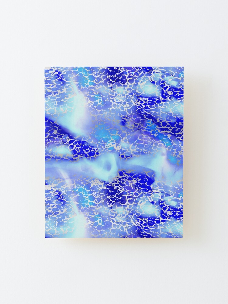 Alternate view of Cool silver color fancy Mounted Print