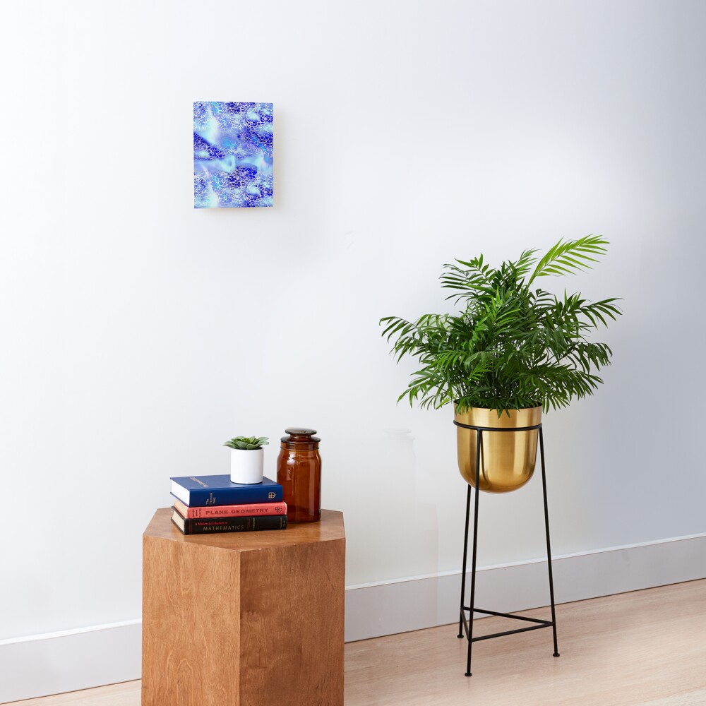 Cool silver color fancy Mounted Print