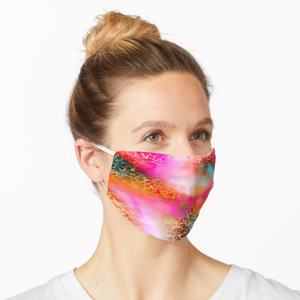 Hot gold color fancy Mask