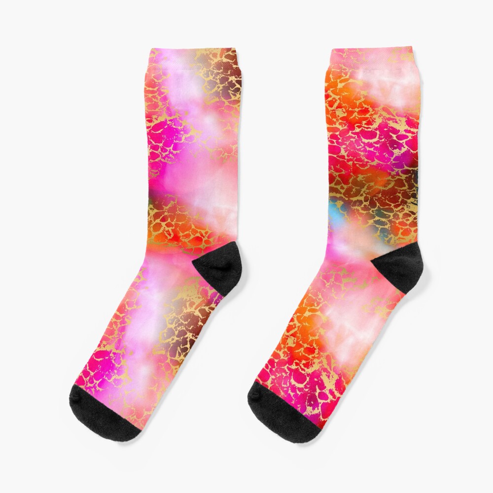 Hot gold color fancy Socks