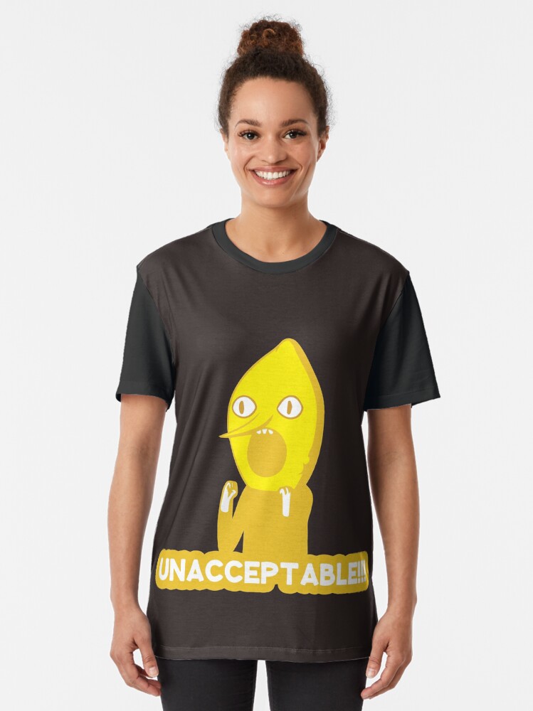 Thumbnail 2 von 5, Grafik T-Shirt, Adventure Time Lemongrab Inakzeptabel designt und verkauft von rainbowdreamer.