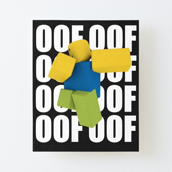 Roblox Oof Meme Funny Noob Head Gamer Gifts Idea Mounted Print By Smoothnoob Redbubble - 25 best roblox games memes i play roblox memes keep memes