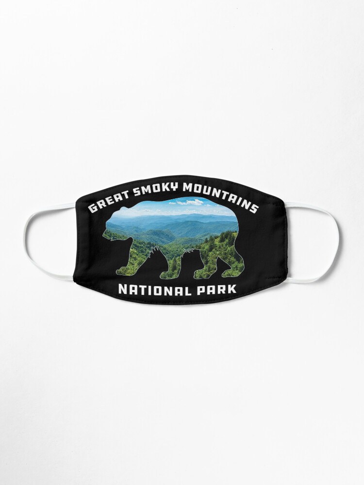 Alternate view of Great Smoky Mountains National Park vintage bear souvenir Mask