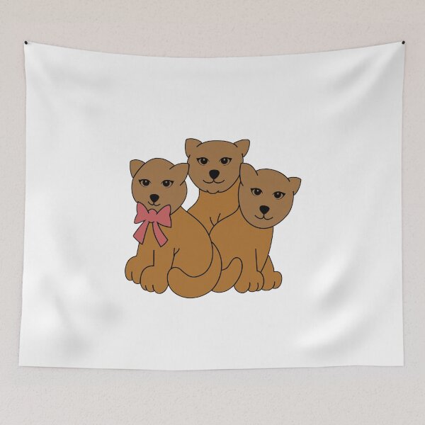 Item preview, Three cute brown street cats designed and sold by GR-ART.