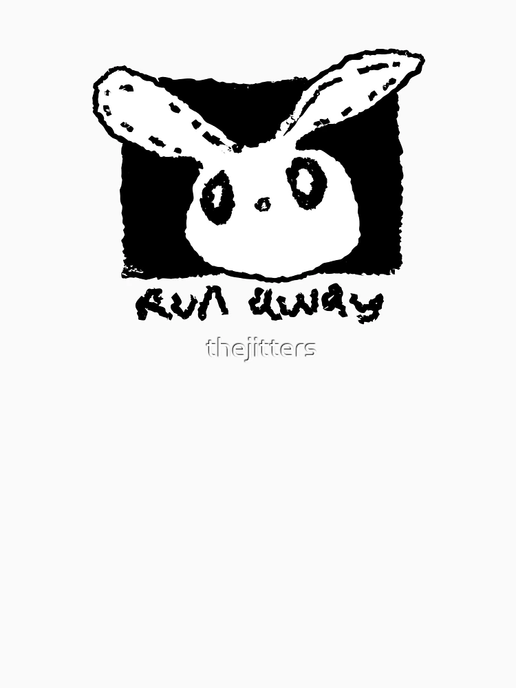 Aperçu 6 sur 6. Sweat à capuche épais avec l'œuvre Run Rabbit Run créée et vendue par thejitters.