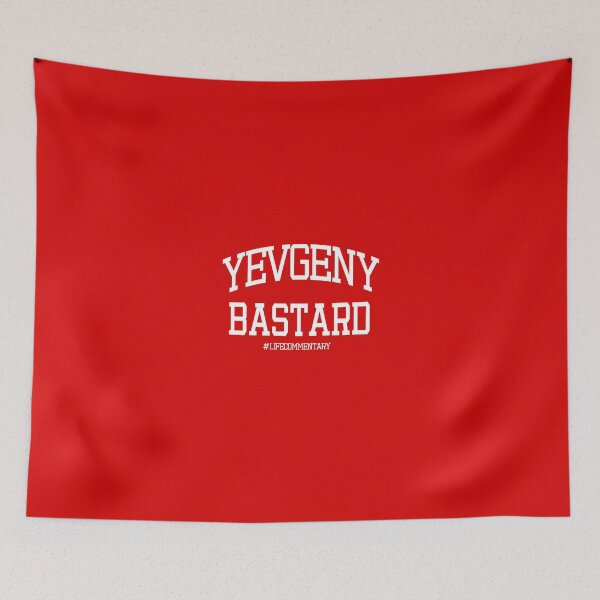 Item preview, Yevgeny Bastard White #LifeCommentary designed and sold by nickheathsport.