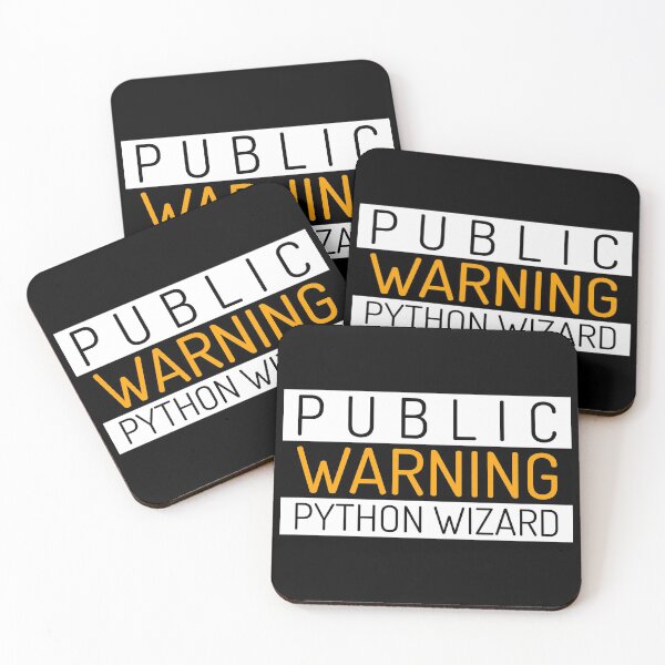 Item preview, Public Warning - Python Wizard designed and sold by clubtee.