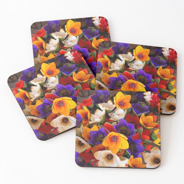 Flowers For Sale Coasters (Set of 4)