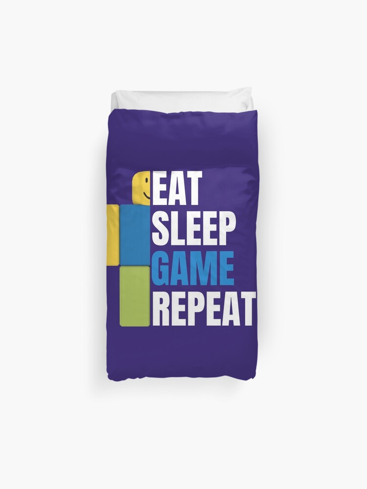 Roblox Eat Sleep Game Repeat Gamer Gift Duvet Cover By Smoothnoob Redbubble - roblox gift duvet cover