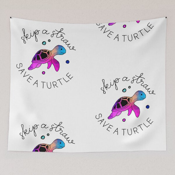 Item preview, Skip a Straw save a Turtle Save the Turtles designed and sold by Sioox.