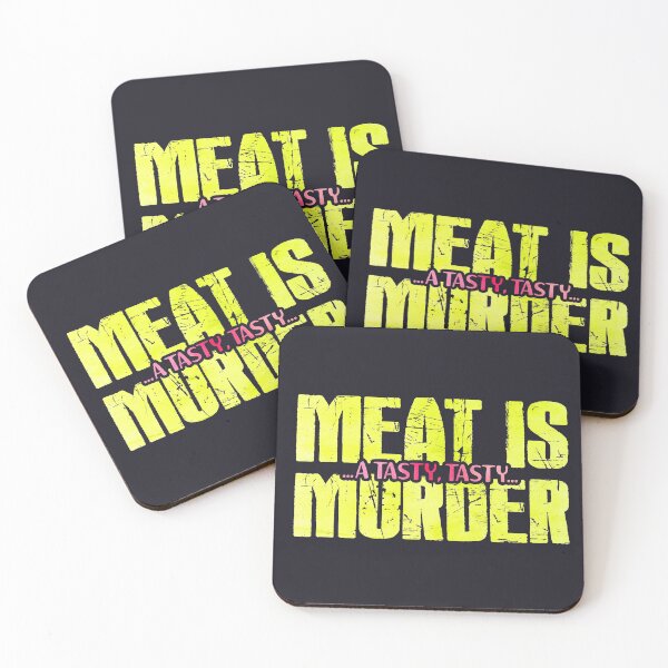 Item preview, Meat is a tasty murder! Carnivore humor designed and sold by RAWWR.