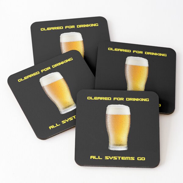 Item preview, Cleared For Drinking, All Systems Go designed and sold by RedBubbleBoom.
