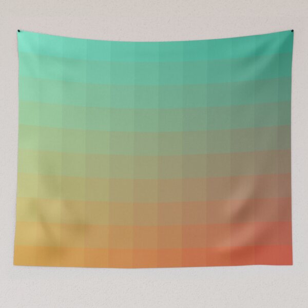 Item preview, Red Orange Teal - Color Pixel designed and sold by ShaMiLaB.