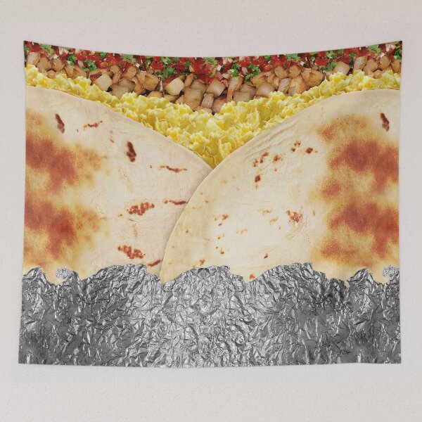 Item preview, Egg, Potato, and Pico Breakfast Burrito designed and sold by GroovyRaffRaff.