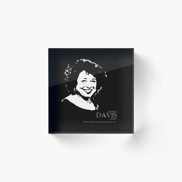 A Quote By Angela Davis Acrylic Block