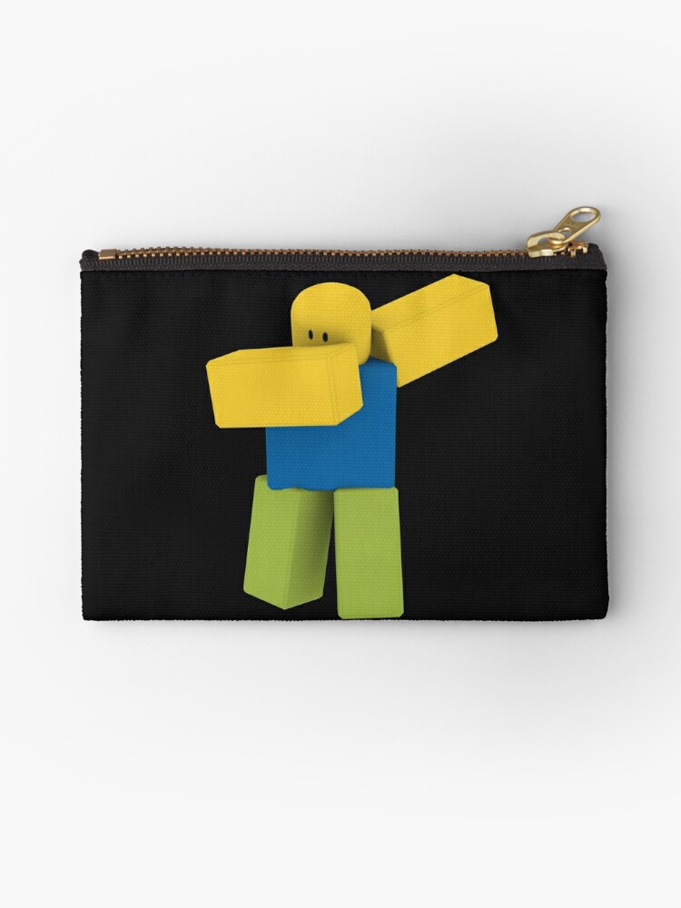 Roblox Dabbing Noob Oof Shirt Zipper Pouch By Smoothnoob Redbubble - roblox dabbing noob