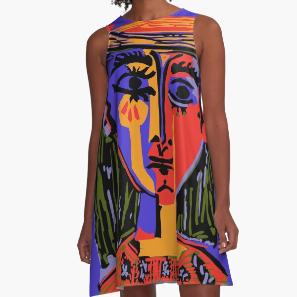 Picasso - Woman's head #4b A-Line Dress