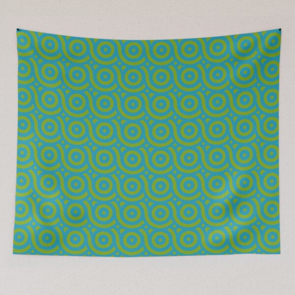 Item preview, Geometric Pattern: Loop: Algal Bloom designed and sold by Red Wolf.