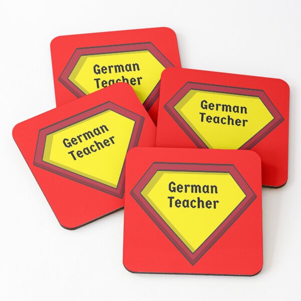 Item preview, German Teacher Superhero Badge  designed and sold by Time4German.