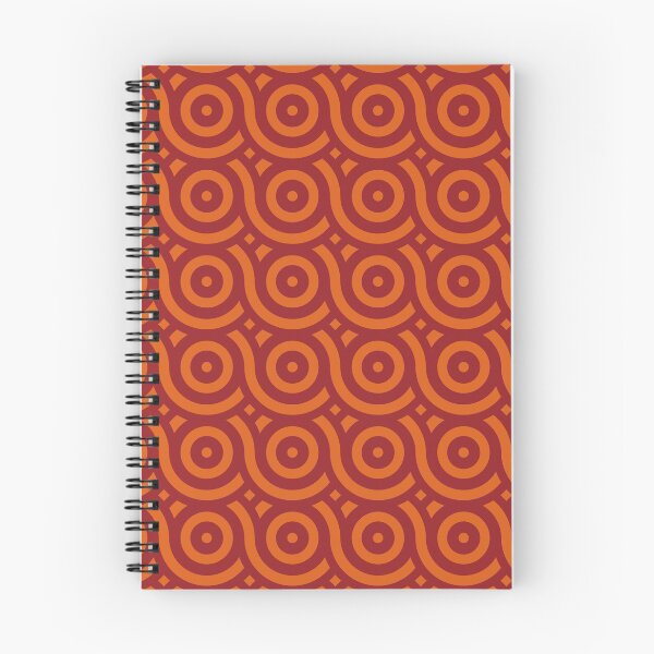 Item preview, Geometric Pattern: Loop: Blood Orange designed and sold by Red Wolf.