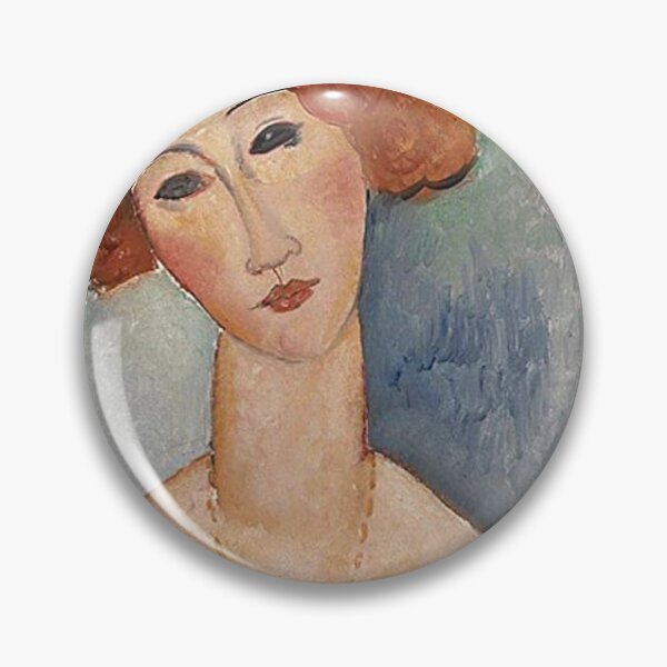 Item preview, Vintage Portrait painting by  Amedeo Modigliani (Italian, Livorno 1884–1920 Paris) designed and sold by Vintage Designs +.