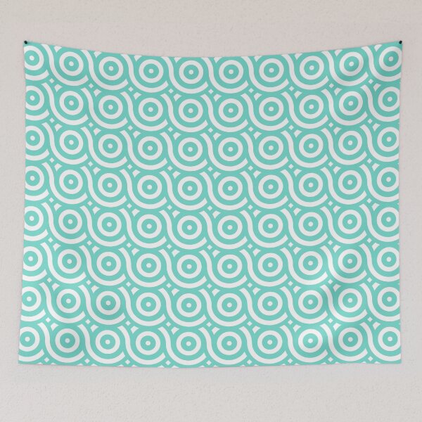Item preview, Geometric Pattern: Loop: Poolside designed and sold by Red Wolf.