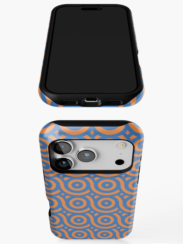Thumbnail 3 of 4, iPhone Case, Geometric Pattern: Loop: Sunset Dramatica designed and sold by Red Wolf.