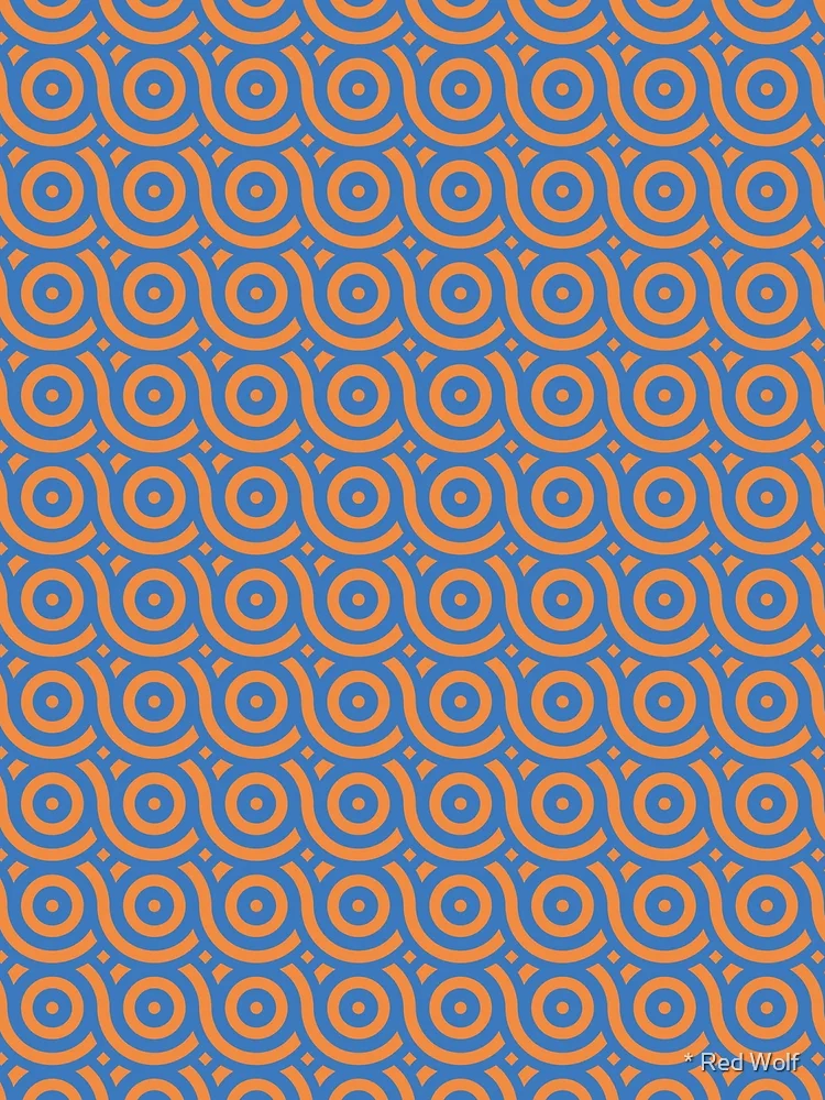 Thumbnail 3 of 3, Scarf, Geometric Pattern: Loop: Sunset Dramatica designed and sold by Red Wolf.