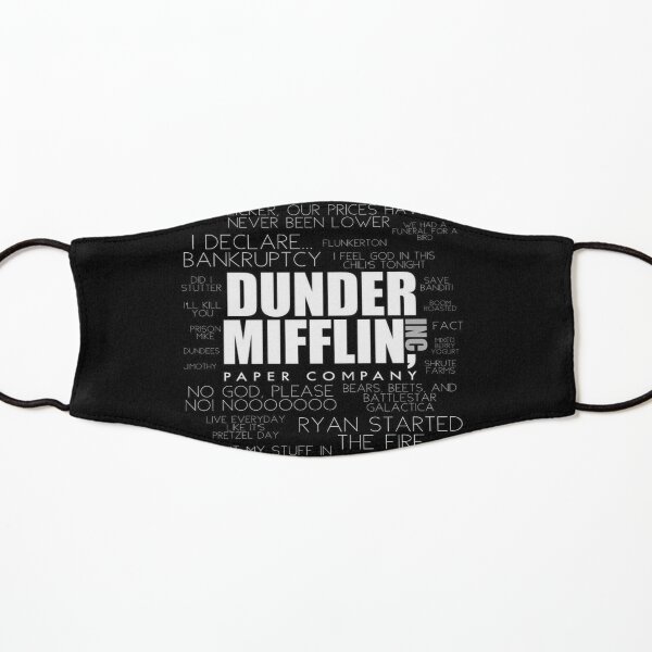 The Office™ Quotes Dunder Mifflin Inc.  Kids Mask