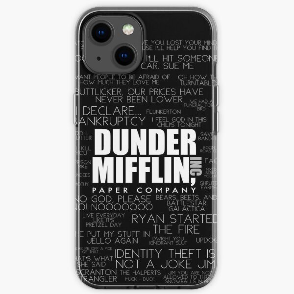 The Office™ Quotes Dunder Mifflin Inc.  iPhone Soft Case