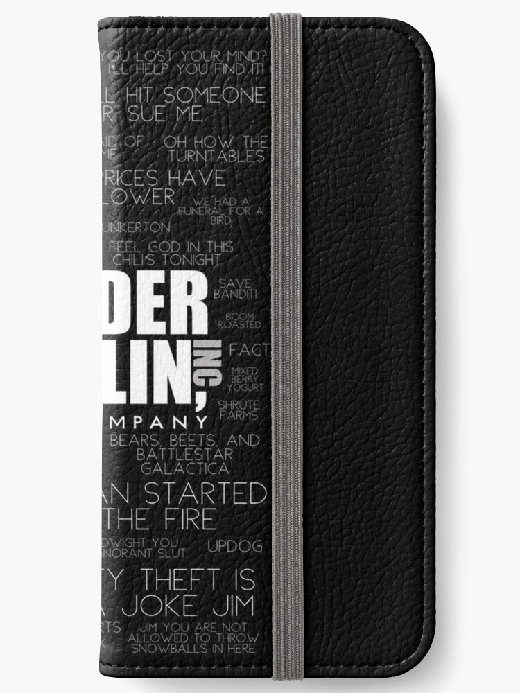 The Office™ Quotes Dunder Mifflin Inc.  iPhone Wallet for Sale by Fandom  Utopia