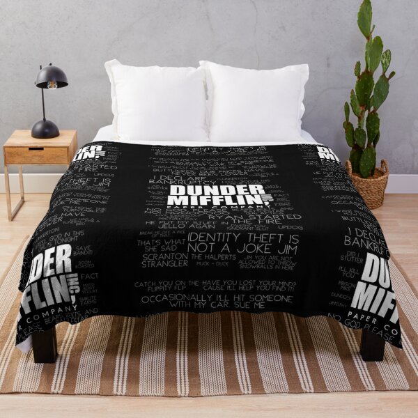 The Office™ Quotes Dunder Mifflin Inc.  Throw Blanket