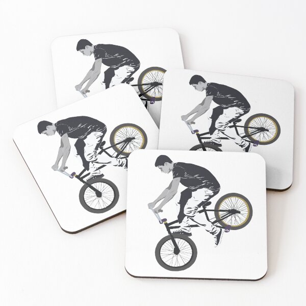 Item preview, BMX Cyclist Doing Wheelies designed and sold by RampedUpUK.