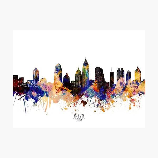 Atlanta Baseball ATL Skyline T-Shirt – Graphic Tees