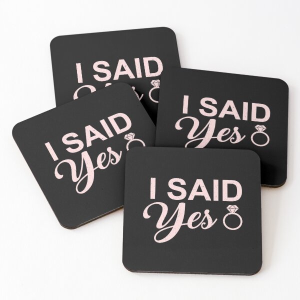 Item preview, I said yes bride wedding marry marriage gift designed and sold by redshirtz.