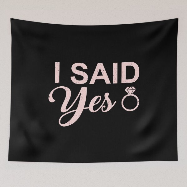 Item preview, I said yes bride wedding marry marriage gift designed and sold by redshirtz.