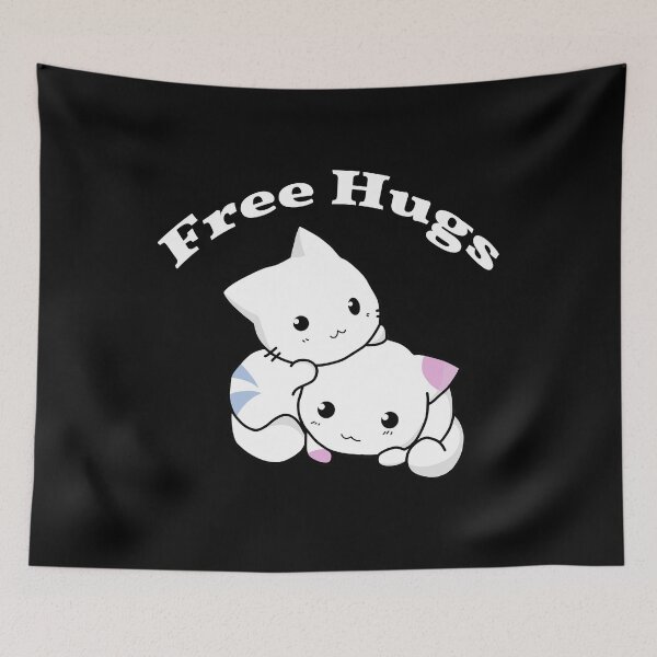 Item preview, Free Hugs - cute cats - gift idea designed and sold by Lenny Stahl.