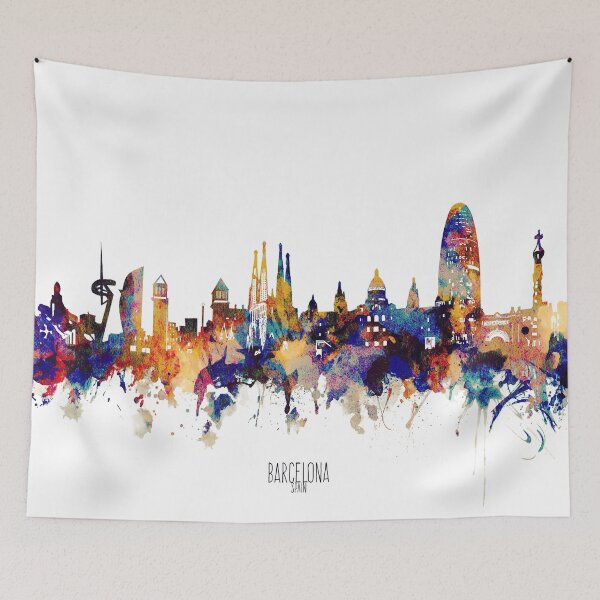 Item preview, barcelona skyline designed and sold by BekimART2.
