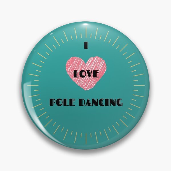 Item preview, I Love Pole Dancing ❤ Heart Turquoise Design designed and sold by PoledanceTee.
