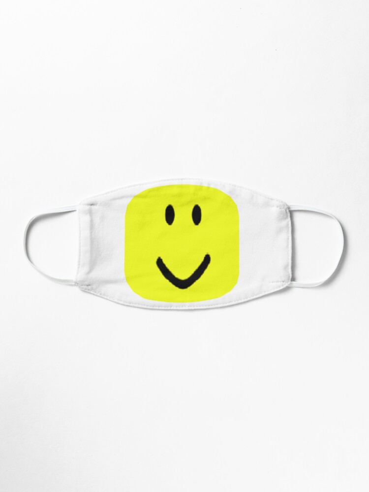 Roblox Oof Noob Big Head Mask By Smoothnoob Redbubble - two noob heads roblox