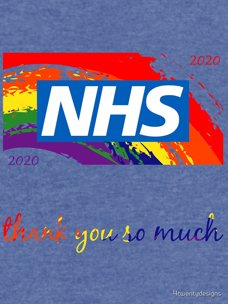 thank you nhs rainbow lightweight hoodie by