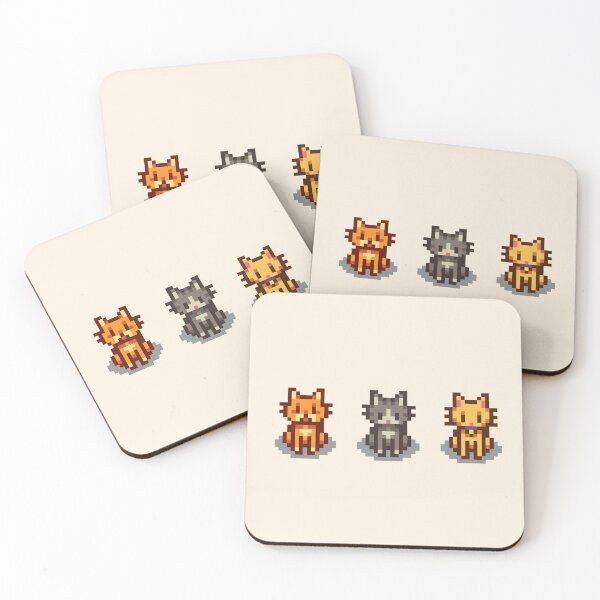 Item preview, Stardew Valley Pets: 3 Cats designed and sold by r9440.