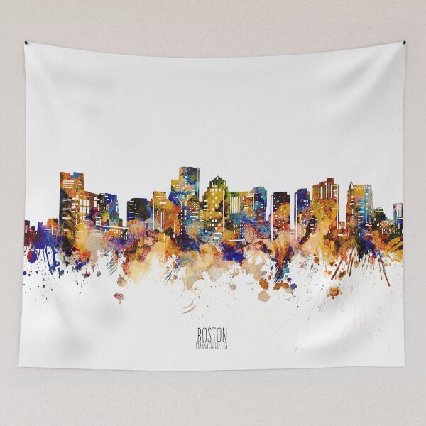 Item preview, boston skyline designed and sold by BekimART2.