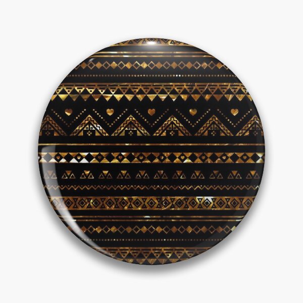 Item preview, Aztec Black Tinsel Gold designed and sold by rapplatt.